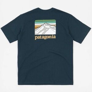 Patagonia Men’s Responsibili-Tee Green Teal Pocket T-Shirt Size Medium